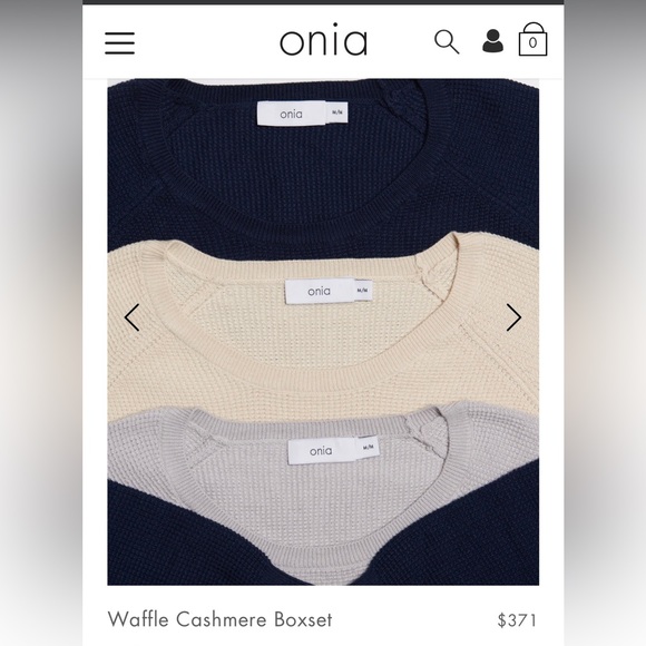 Onia men’s cashmere set - Deep Navy - Picture 2 of 5